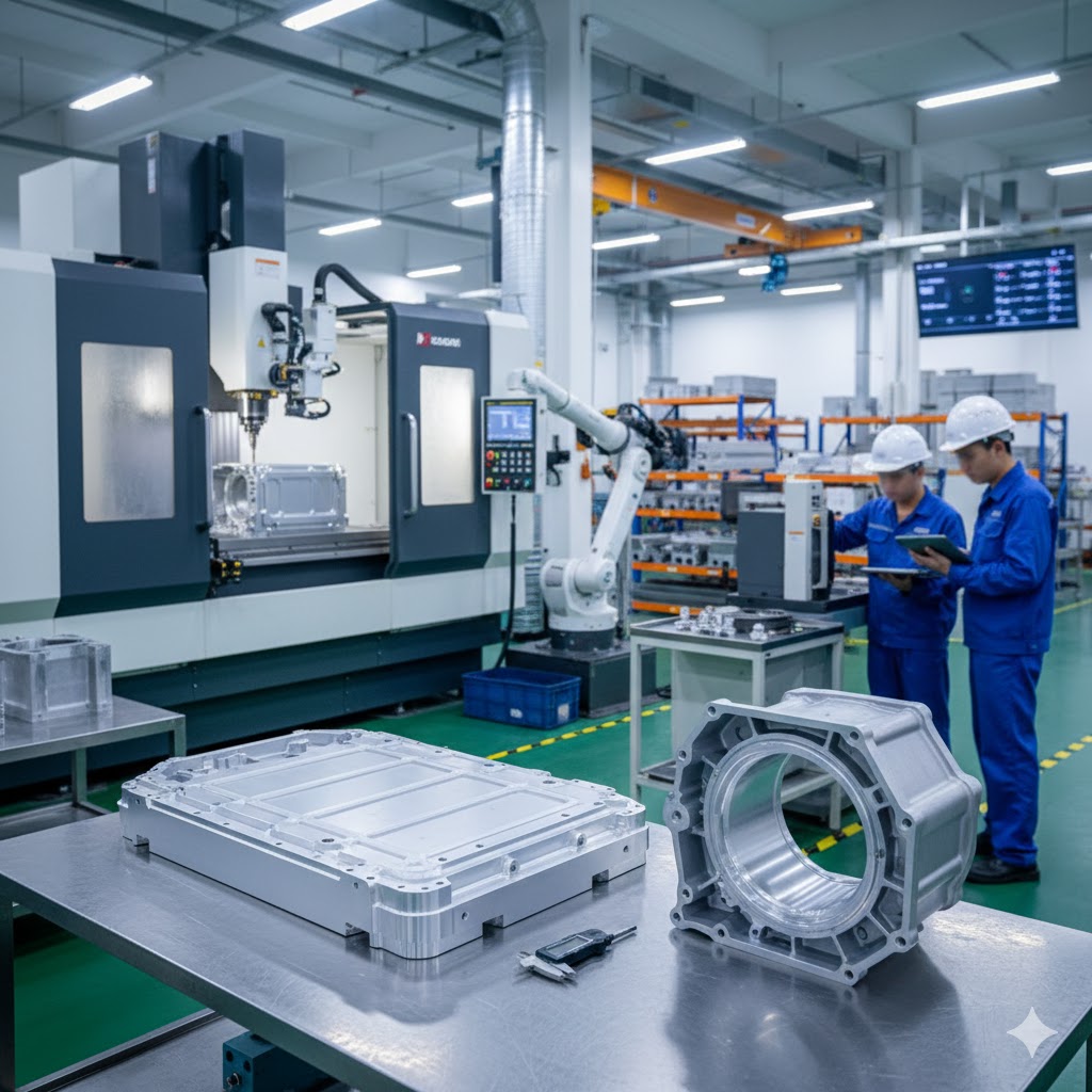 EV Component Machining Vietnam – Battery Housing & Motor CNC Production